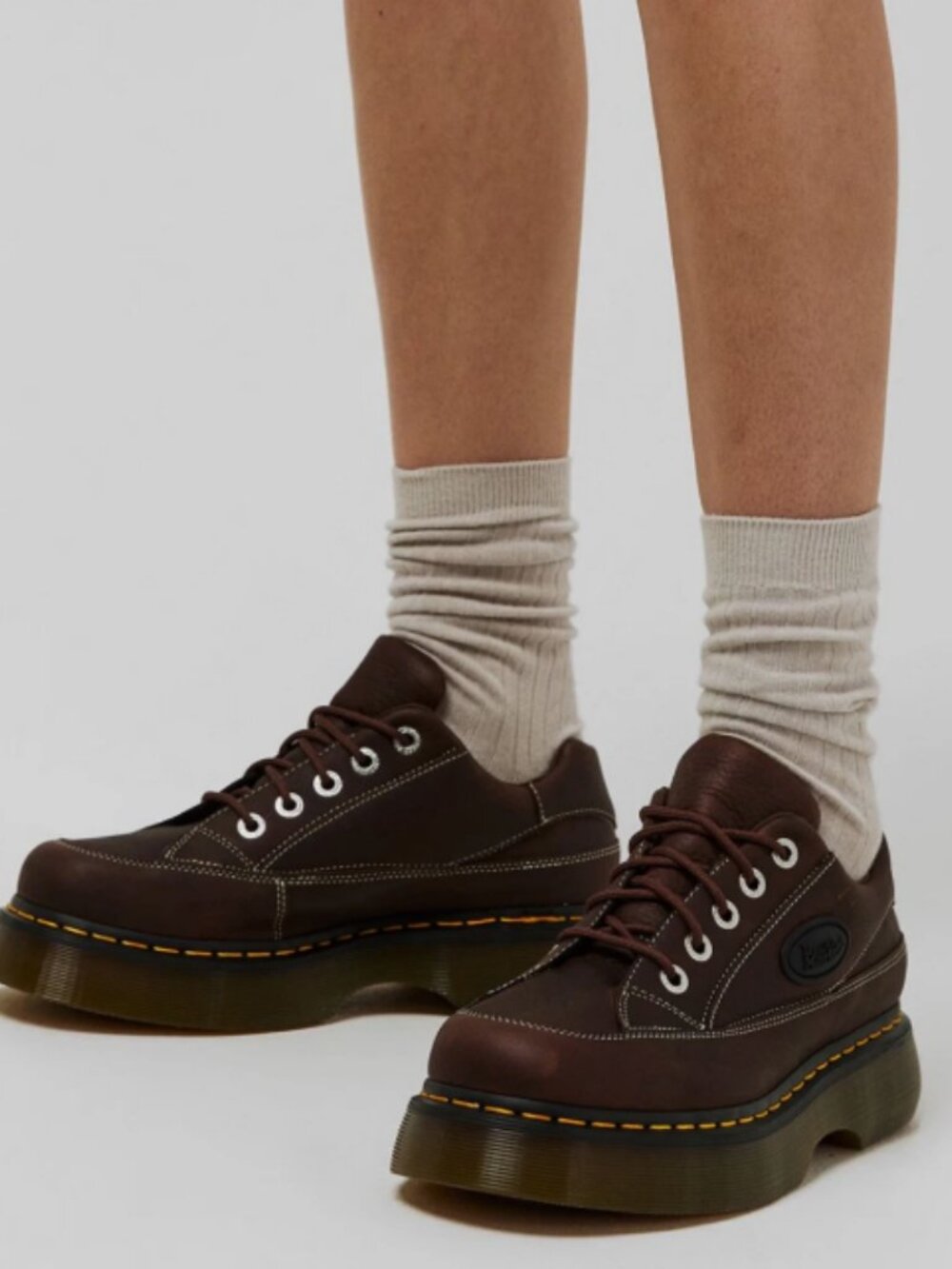 Grizzly Dark Brown~ Dr. Martens BUZZ 5-Eye Leather Shoes MSRP$210 CUTE &CHIC - Picture 13 of 16